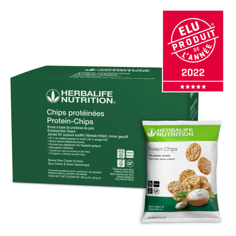 Chips Protéinées Saveur Sour Cream & Onion 10 sachets